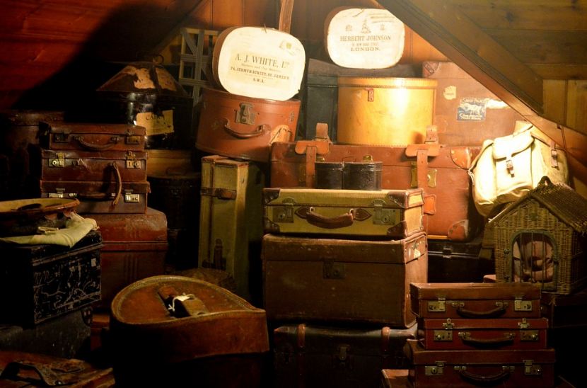 attic with old items