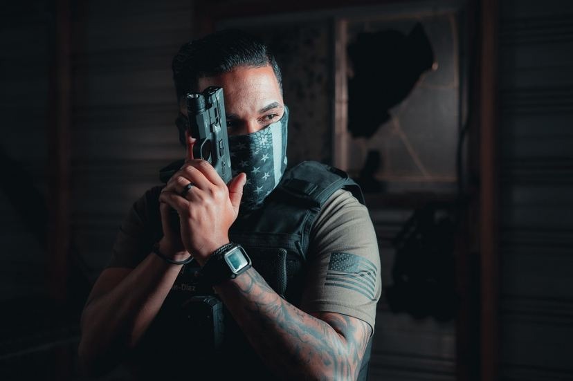 tactical vest worn by police