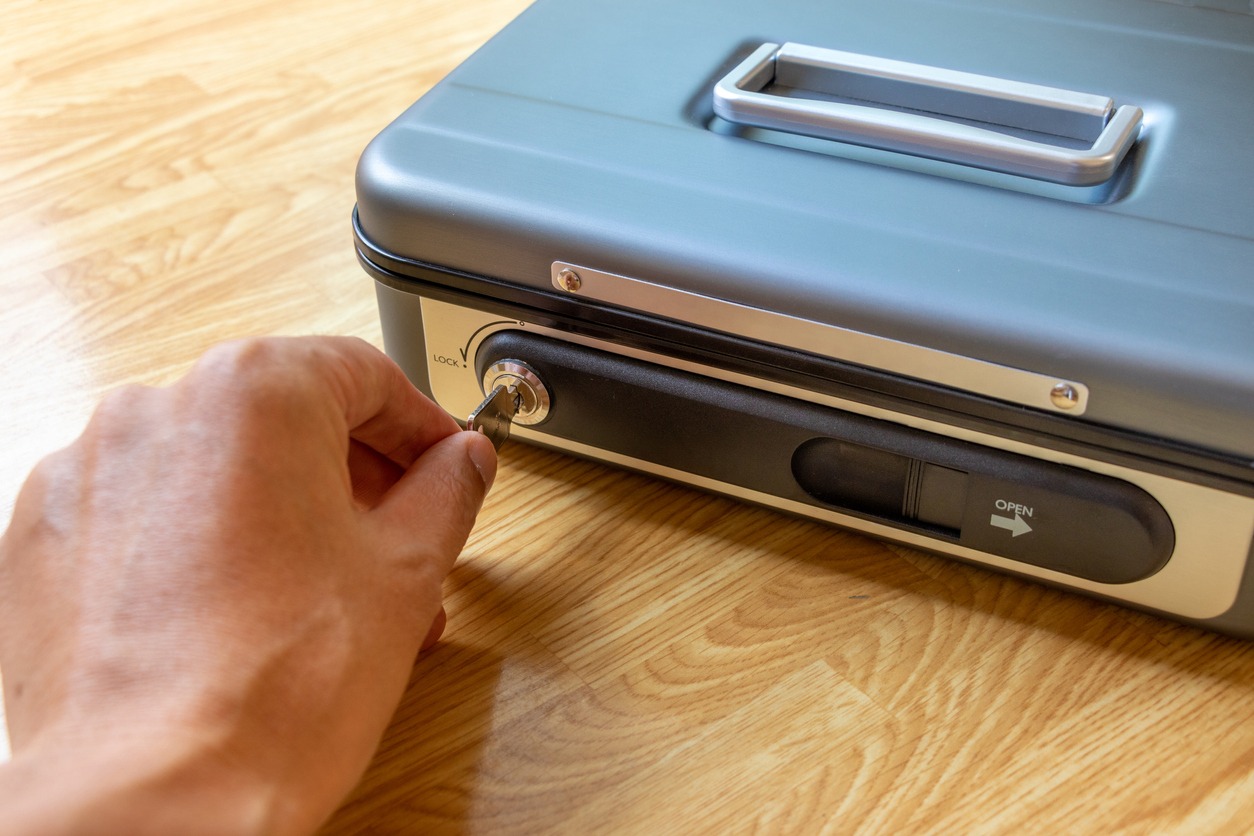 portable deposit box