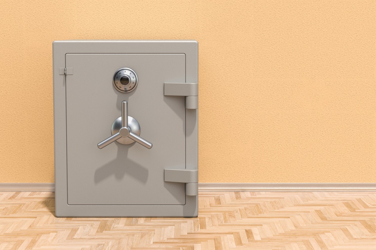 safe box with combination lock