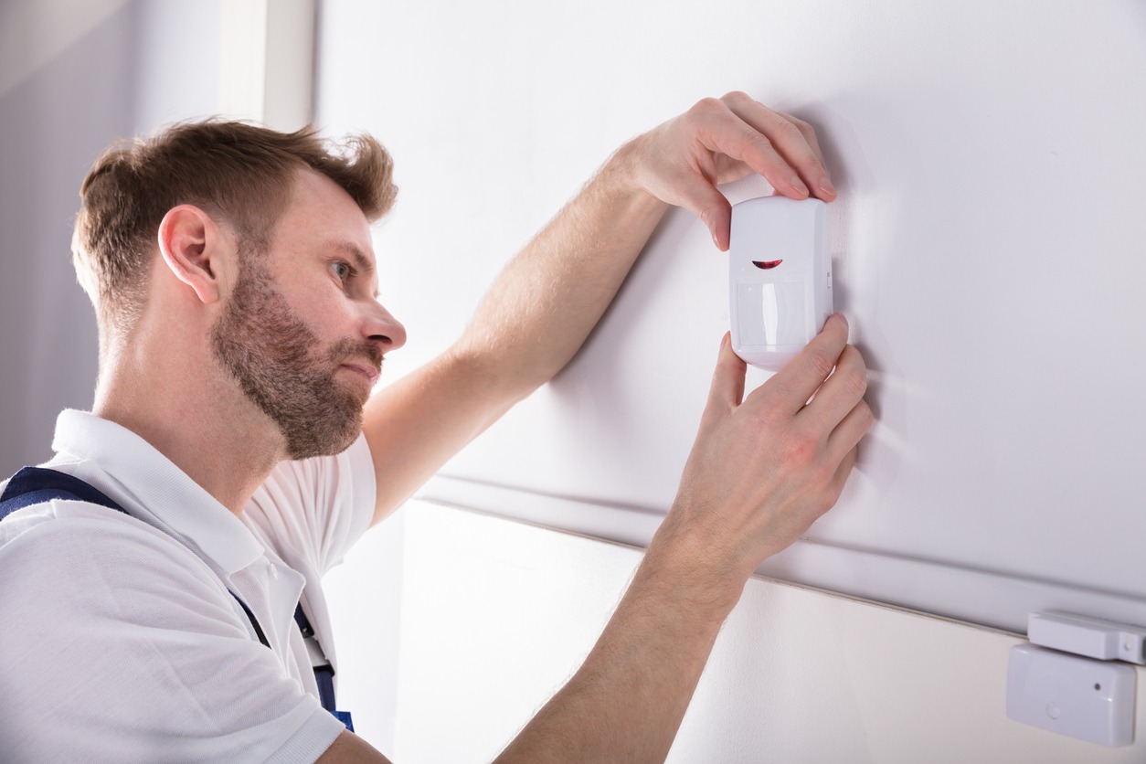 installing a door alarm sensor