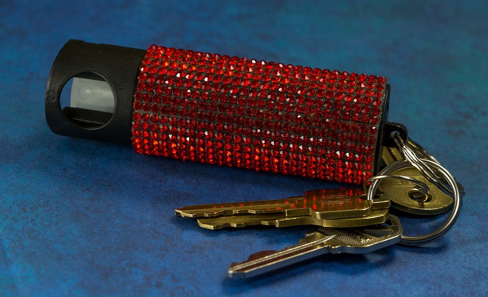 a pepper spray keychain