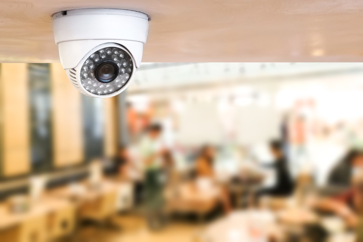 CCTV-camera-installed-inside-of-a-restaurant